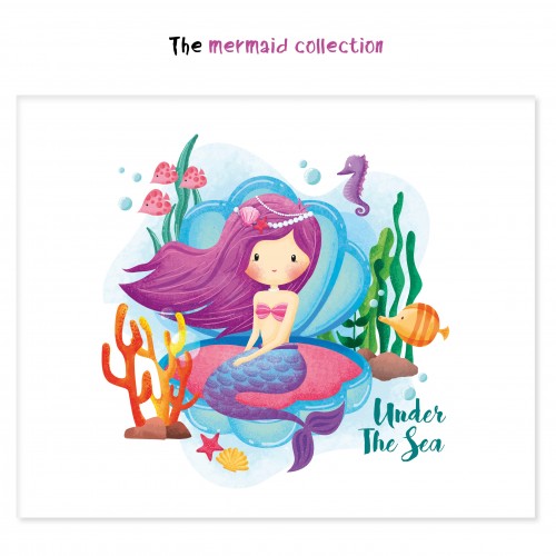 Αυτοκόλλητα για Συσκευασίες Γοργόνα Under The Sea -The Mermaid Collection