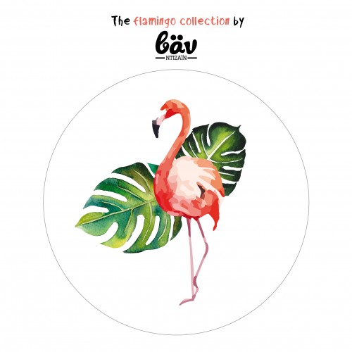 Αυτοκόλλητα Κοραλί Φλαμίνγκο για Συσκευασίες-The Flamingo Collection By "βαν ντιζάιν"