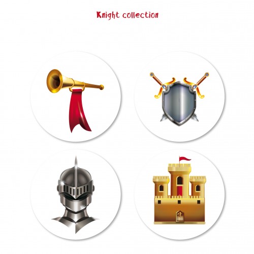 Αυτοκόλλητα Ιππότης Για Παιδικά Πάρτυ - Knight Collection 