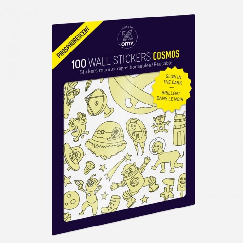 Παιδικά Αυτοκόλλητα Διάστημα Λάμπουν Στο Σκοτάδι - Stickers Cosmos OMY