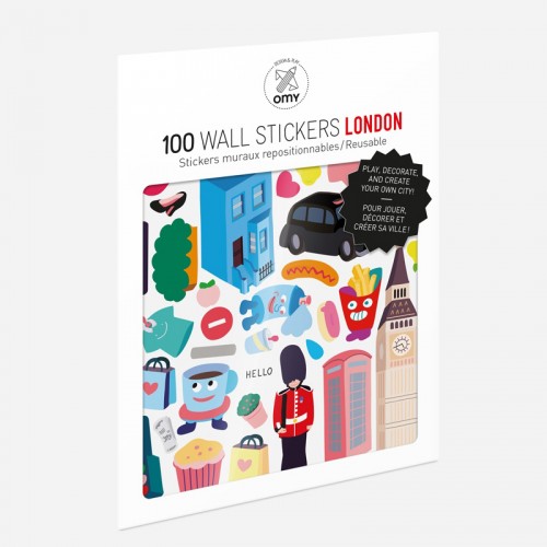 Παιδικά Αυτοκόλλητα Λονδίνο - Stickers London OMY