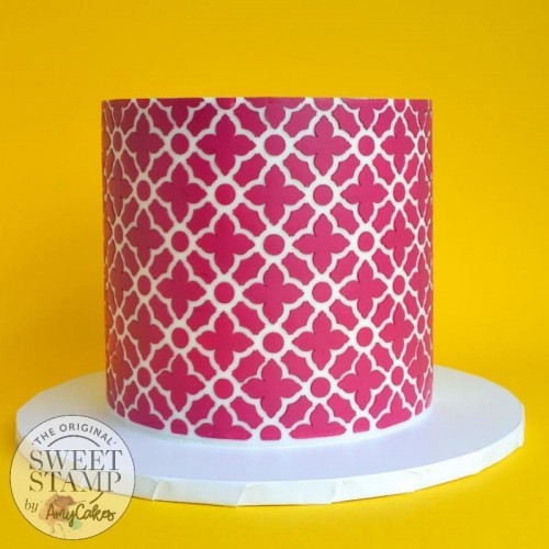 Μαροκινό Μάρμαρο Stencil-Στένσιλ Για Μπισκότα Και Τούρτες SweetStamp