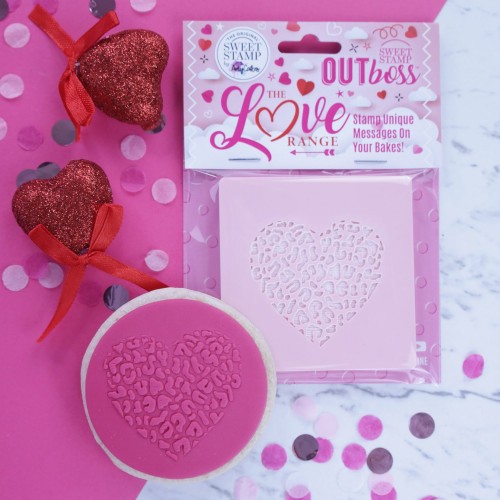 Στάμπα Leopard Καρδιά-Outboss Love By SweetStamp