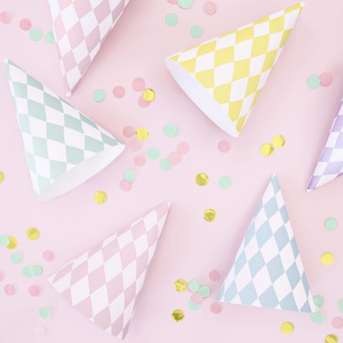 Χάρτινα Καπέλα Παστέλ Τσίρκο PartyDeco 