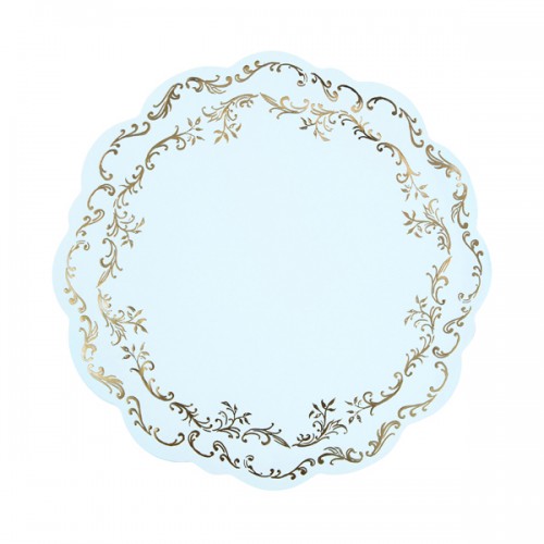 Vintage Σουπλά Γαλάζια Με Χρυσό