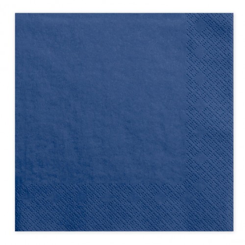 Μονόχρωμες Μπλε Χαρτοπετσέτες 20pack