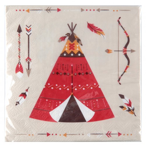 Χαρτοπετσέτες Ινδιάνος Και Καουμπόι 