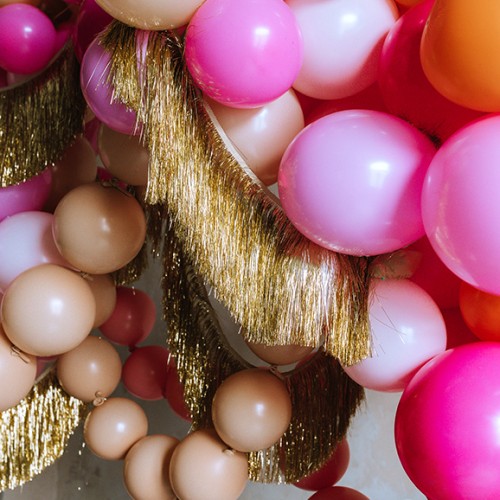 Γιρλάντα Με Χρυσά Κρόσια-PartyDeco