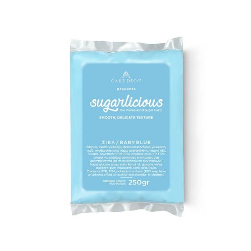Ζαχαρόπαστα Sugarlicious Σιέλ-Baby Blue 250gr