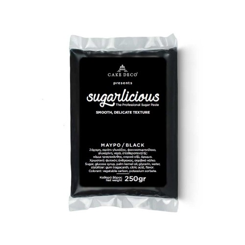 Ζαχαρόπαστα Sugarlicious Μαύρο 250gr