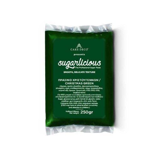 Ζαχαρόπαστα Sugarlicious Πράσινο Χριστουγέννων 250gr