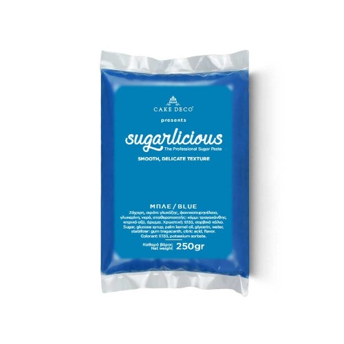 Ζαχαρόπαστα Sugarlicious Μπλε 250gr