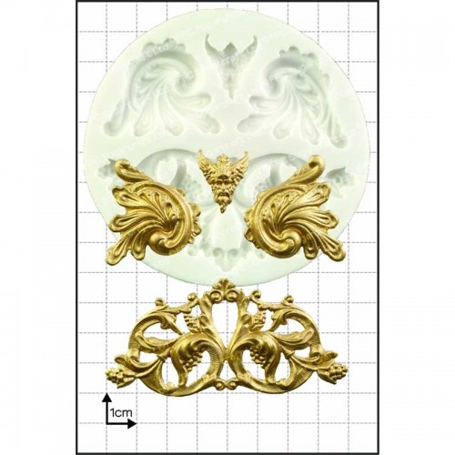 Καλούπι Σιλικόνης της FPC Βασιλικές Μπορντούρες Φύλλα